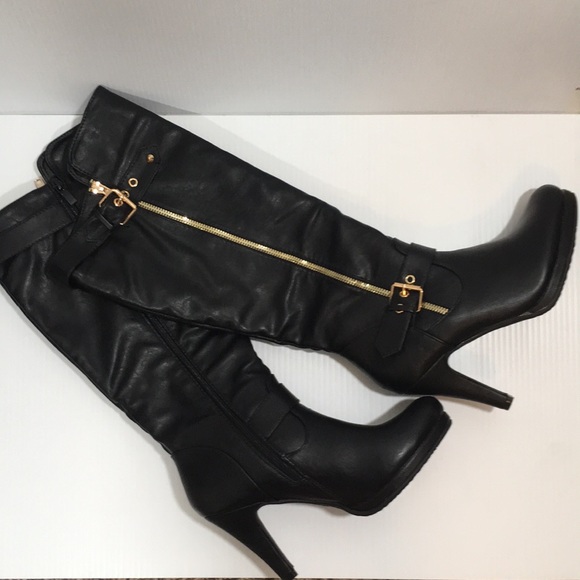 Knee High Platform Heel Boots - Picture 2 of 4